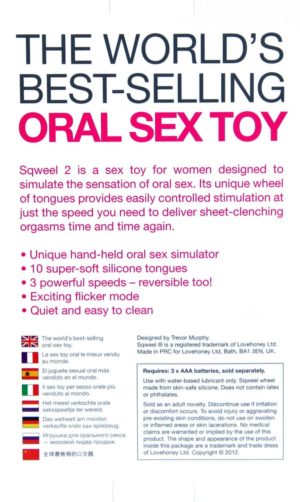 SQWEEL 2 THE WORLD? BEST SELLING ORAL SEX TOY