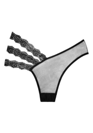 WILD ORCHID PANTY  BLACK  O/S