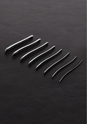 HEGAR-SOUND-DOUBLE END DILATOR - 8 PIECES SET - BRUSHED STEE