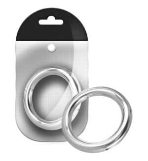 Stainless Steel Round Cock Ring 6 mm. x 45 mm.