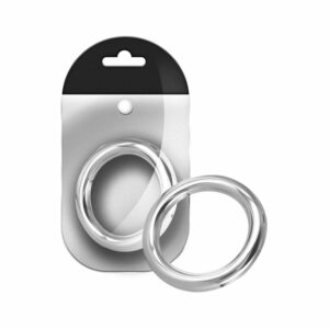 Stainless Steel Round Cock Ring 6 mm. x 45 mm.